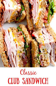 Club Sandwich Turkey Ham Bacon A Pinch Of Healthy Recipe In 2020 Club Sandwich Recipes Club Sandwich Sandwiches