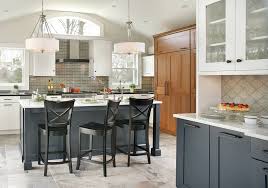 white and navy blue wood mode kitchen