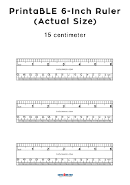 printable 6 inch ruler actual size