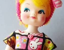 Custom Hybrid Froufrou Girls Vintage Remco Fingerding doll face fashion  doll cuties OOAK outfits Yellow Blue hair One Doll Your Choice