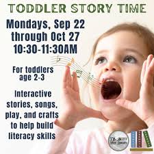 followers This week at T.B. Scott Free Library: Monday, October 27: Toddler  Storytime @ 10:30am Tuesday, October 28: Halloween Memory Café @ 10:30am  Wednesday, October 29: Family Storytime @ 10:30am Critic's Choice