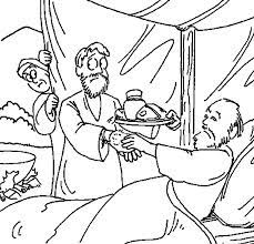 You can download free printable jacob and esau coloring pages at coloringonly.com. Jacob Bring Food To Isaac In In Jacob And Esau Coloring Page Netart