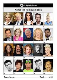 Think you know a lot about halloween? Famous Faces 010 Quiznighthq