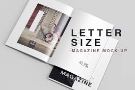 Letter Size Magazine Mockup Free Design Resources Magazine Mockup Design Mockup Free Postcard Mockup