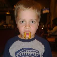 Carter being goofy at WingStop!