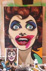 Artist shares favorite acrylic painting, The Gross Sisters,