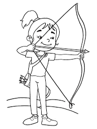 Homemade maple tree bow and arrow: Archery Coloring Pages Best Coloring Pages For Kids
