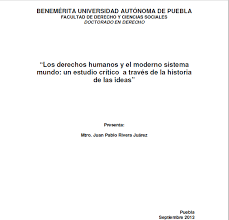 Los derechos humanos en un momento crítico. Los Derechos Humanos Y El Moderno Sistema Mundo Un Estudio Critico A Traves De La Historia De Las Ideas
