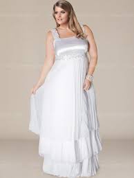 Empire Plus Size Wedding Gown With Tiers Ps102 Plus Size Wedding Gowns Plus Size Bridal Dresses Dresses