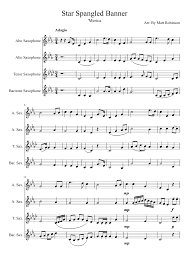 The page for the star spangled banner for band has arrangements for all woodwind and brass instruments so you. Minor Star Spangled Banner Sheet Music For Saxophone Alto Saxophone Tenor Saxophone Baritone Saxophone Ensemble Musescore Com