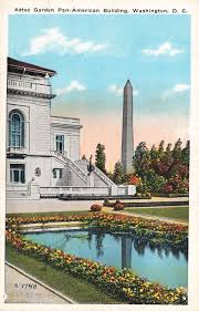 Postcard Aztec Garden Pan American Building Washington Dc Etsy In 2020 Postcard Old Postcards Postcard Mailing
