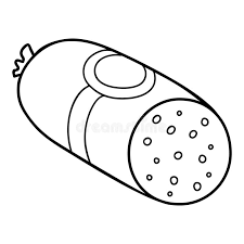New free coloring pages browse, print & color our latest. Coloring Book Salami Stock Vector Illustration Of Dinner 138603298