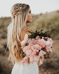 Submitted 8 months ago by sukisuki27. Crown Braid Long Hairstyle Wedding Hair Blonde Bridal Bride Flower Floral Romantics Bridal Hair Half Up Wedding Hair Half Hair Styles