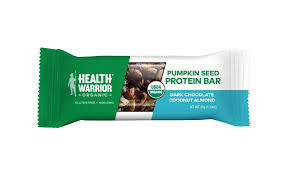 Health warriors is a 501(3) (c) nonprofit. Health Warrior Organic Pumpkin Seed Bars New Flavors 2018 10 26 Snack Food Wholesale Bakery