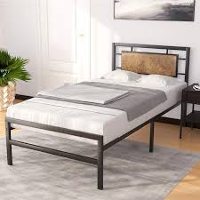 We did not find results for: Mecor Vintage Metal Twin Bed Frame Rustic Brown Upholstered Faux Leather Headboard Platform Bed With Strong Metal Slats Easy Assembly No Box Spring Needed Twin Black Brown Walmart Com Walmart Com