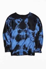 Black And Blue Tie Dye Sweatshirt Vintage Champion Tie Dye Crew Neck Sweatshirt Tie Dye Shirts Patterns Tie Dye Sweater Tie Dye Shirts