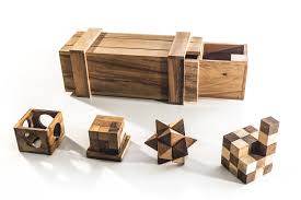 Puzzle master has a wide range of high quality wooden puzzles with solutions. 3 Wooden Brain Teaser Puzzles In A Secret Puzzle Box Kubiya Games