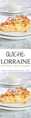 Quiche Lorraine With Bacon Swiss And Gruyere Recette Recettes De Cuisine Quiche Lorraine Recette Recette