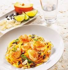 Gosch Sylt Spaghetti Mit Gebratenen Tiefsee Scallops Gosch Sylt Nudeln Mit Scampi Rezepte