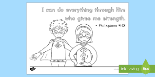 Download and print as a sunday school (or other) coloring activity! Philippians 4 13 Coloring Page