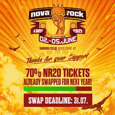 Auch 2021 ist mit donnerstag, dem 3. 70 Der Nr20 Tickets Wurden Nova Rock Festival Facebook
