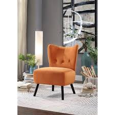Fun And Funky This Chair Will Add A Vibrant Accent To Your Home S Modern Decor This Retro Inspired Accent Chair I In 2020 Accent Chairs Furniture Orange Accent Chair