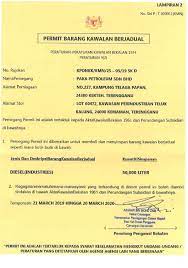 Borang permit pergerakan pkp & pkpb 2021. License Certificate Paka Petroleum Sdn Bhd