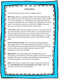 Whether you have a science buff or a harry potter fanatic, look no further than this list of trivia questions and answers for kids of all ages that will be fun for little minds to ponder. Eslspeaking Org