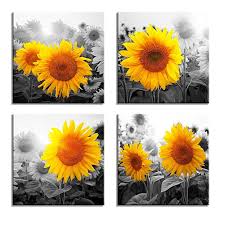 Affiliate Amazon De Visario Leinwandbilder 6614 Bild Auf Leinwand Sonnenblume 4 X 30 X 30 Cm 4 Bilder Leinwand Kunst Furs Wohnzimmer Wanddekor Schlafzimmer