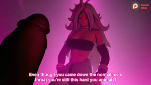 mcjuniorgohan, android 21, majin android 21, dragon ball, dragon ball  fighterz, bad tag, animated, audible music, highres, sound, video, 1boy,  1girl, 3d, assertive female, black sclera, bouncing breasts, breasts,  colored sclera, colored