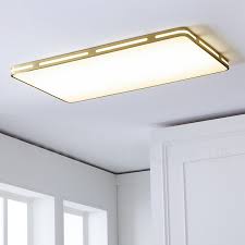 Upgarde led ceiling light macarons flush mount kitchen lamp home office fixtures. Ultra Thin Rectangle Led Modern Contemporary Nordic Style Flush Mount Brass Ceiling Lights With Acrylic Shade For Bathroom Living Room Study Kitchen Bedroom Dining Room Bar Also Can Be Used As
