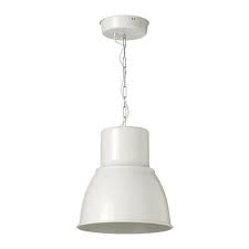 The simple, oversized metal shape is inspired by old lamps from places like factories and theaters. Hektar 403 262 28 Pendant Lamp White By Ola Wihlborg