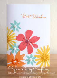 The first card uses just that for some quick and easy cards. Paper Daisy Crafting Card Making For Beginners Simple Stamped Card