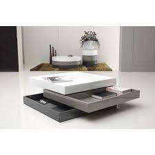Charlotte triple dark red coffee tables, set of 3. Trio 2 Modern 3 Tone Square Coffee Table