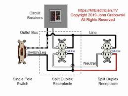 Wiring a light bulb & outlet with combo switch and outlet. Switched Outlet Wiring Diagrams With Split Receptacles