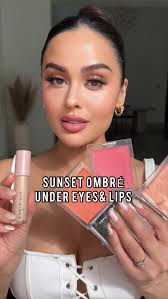 Love this summer transition from pink to peach! 🩷🧡, IB: @klaudiasyd ,  Cream Blushes in shades Soft Pink & Warm Peach, Skin Gloss in shade: Suset  Glow Wide Awake Concealer in shade: Oat Milk ...