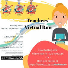 14 october at 20:00 ·. Teachers Virtual Run Brunei Muara Ad 67771 Photo 2 Bruneida Com