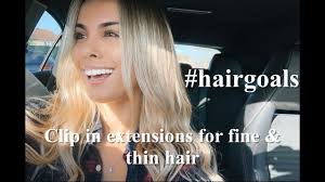 Learn how to apply clip in hair extensions on fine thin hair. Clip In Luxy Hair Classic Extensions 16 Fine Thin Hair Youtube