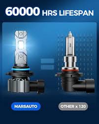 Marsauto 9005 9006 Combo Pack 60000LM Super Bright Cool White