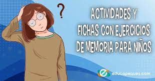 Concursa y diviértete con las matemáticas. Actividades De Memoria Ejercicios Y Juegos De Memoria Para Ninos
