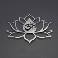 Black And White Lotus Flower Wall Art Om Lotus Flower Metal Wall Art Om Wall Decor Om Wall Art Etsy Etsy Wall Art 3d Metal Wall Art Silver Wall Art