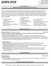 Top Supply Chain Resume Templates Samples