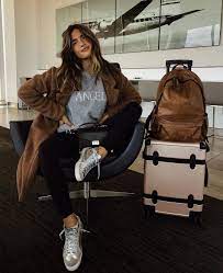 Fabulous Bling Women Outfits For Travel Airport Style 33 Fashion Style Airport Outfit
