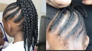 Fancy long cornrow braids hairstyles. Simple Cornrows Hairstyles Crochet Bun Youtube