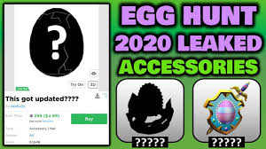 Really Old Limited Got Updated New Egg Hunt Hats Leaked Roblox Youtube