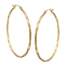 Good quality and have had no problems wearing them in the shower and everyday. Eternity Gold Twisted Hoop Earrings In 14k Gold Yellow On Sale Overstock 13886132