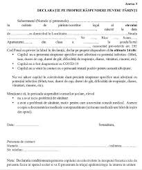 Legea penala si limitele ei de aplicare capitolul i. Ziua De Cluj PÄrinÅ£ii Isi Vor Duce Copiii La ScoalÄ In ToamnÄ Semnand O DeclaraÅ£ie Pe Propria RÄspundere