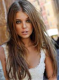 Layered Long Straight Center Part Synthetic Hair Lace Front Cap Wigs 20 Inches Messy Hair Look Hair Styles Long Hair Styles