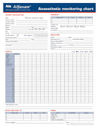 veterinary anesthesia monitoring chart www