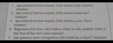 Check spelling or type a new query. 1 Apa Maksud Beriman Kepada Allah Melalui Alam Semesta Jelaskan 2 Apa Maksud Beriman Kepada Brainly Co Id